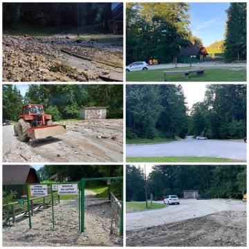 Cesta (krožišče) Ivarčko jezero PREJ in POTEM